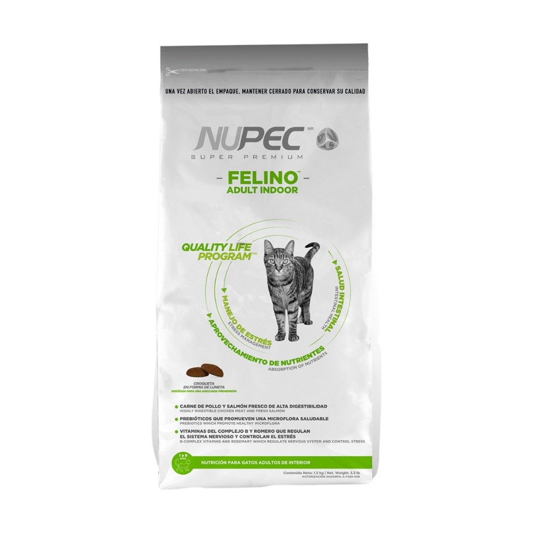 Alimento Nupec Felino Adult Indoor 3kg