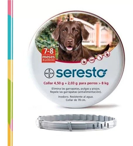 Antipulgas Collar Seresto Para Perros 8 Kg