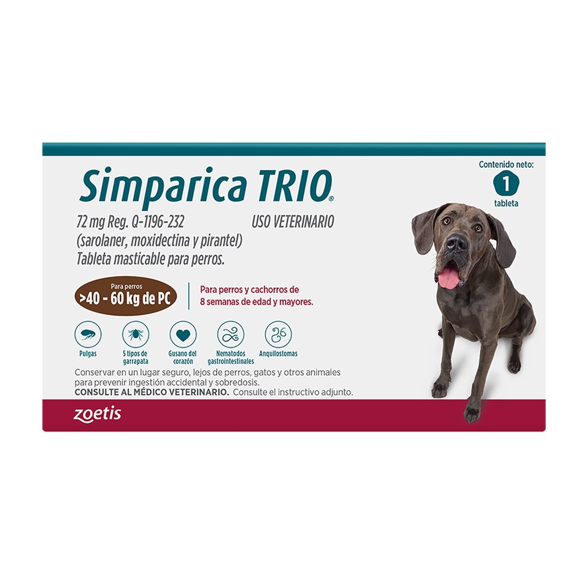 Simparica-Trio  Tableta 40-60kg 